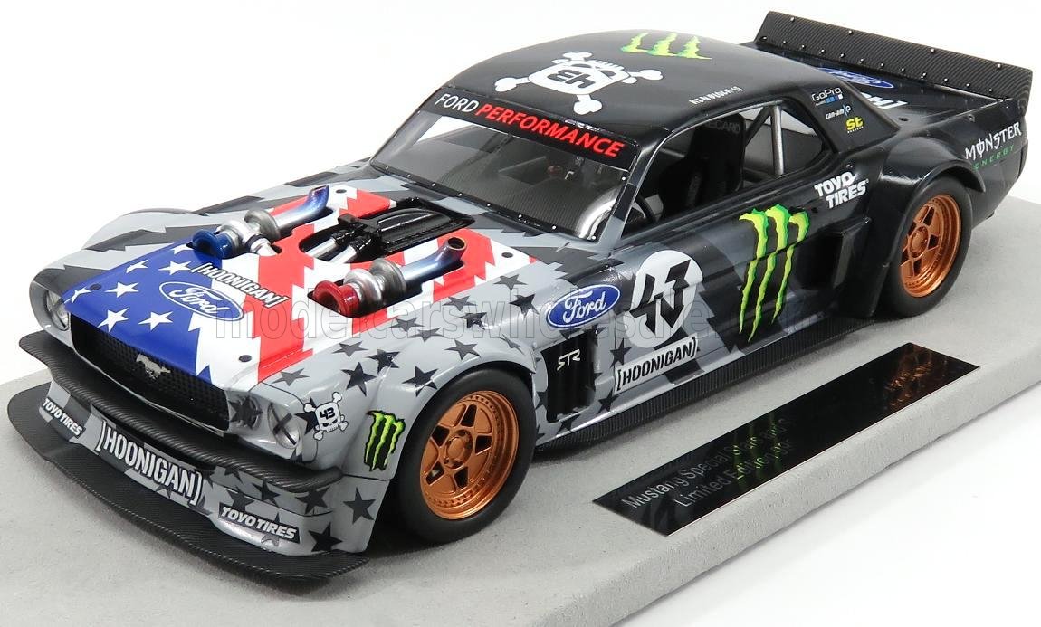 TOPMARQUES - 1/18 - FORD USA - MUSTANG HOONIGAN V2 N 43 PIKES PEAK 196 –  lacasadelmodellismo