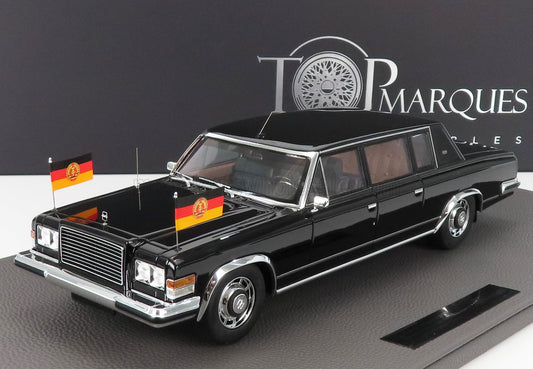 TOPMARQUES - 1/18 - ZIL - 4104 LIMOUSINE GERMANY DDR PRESIDENTIAL ERICH HONECKER 1985 - BLACK