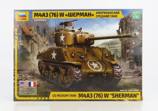 ZVEZDA - TANK - SHERMAN M4A3 MILITARY 1944