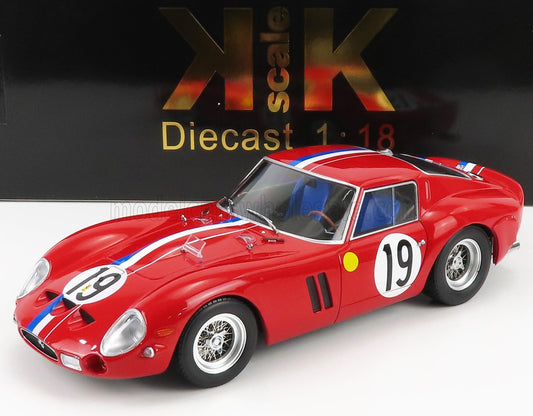 KK-SCALE - FERRARI - 250 GTO COUPE ch.3705gt TEAM PIERRE NOBLET N 19 2nd 24h LE MANS 1962 J.GUICHET - P.NOBLET