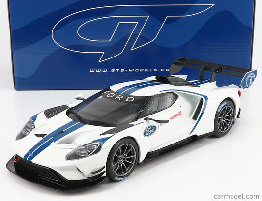 GT-SPIRIT - 1/18 - FORD USA - GT MKII N 0 FORD PERFORMANCE 2020 - WHITE BLUE