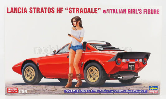 HASEGAWA - LANCIA - STRATOS HF 1974 WITH ITALIAN GIRL'S FIGURE