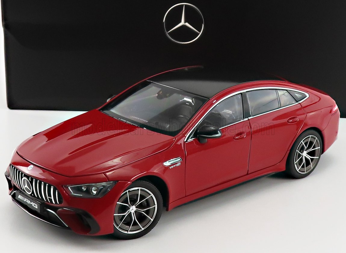 NOREV - 1/18 - MERCEDES BENZ - AMG GT 63 S V8 BITURBO 4MATIC COUPE (X290)  AERO PACKAGE FACELIFT 2022 - JUPITER RED