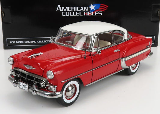 SUN-STAR - 1/18 - CHEVROLET - BEL AIR COUPE 1953 - RED WHITE