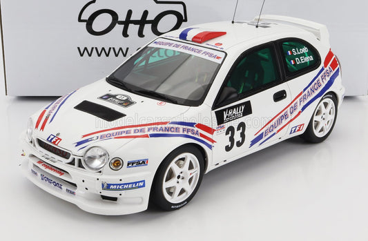 OTTO-MOBILE - 1/18 - TOYOTA - COROLLA WRC N 33 RALLY TOUR DE COURSE 2000 S.LOEB - D.ELENA - WHITE