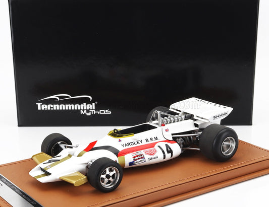 TECNOMODEL - 1/18 - BRM - F1 P160 N 14 WINNER AUSTRIAN GP 1971 JO SIFFERT - WHITE RED GOLD