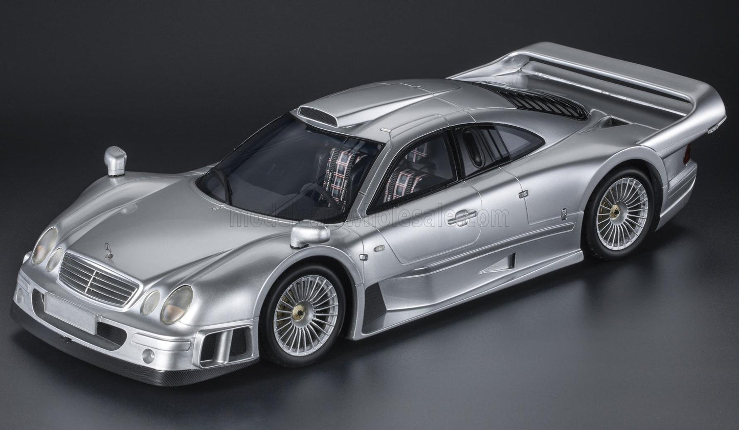 TOPMARQUES - 1/12 - MERCEDES BENZ - CLK-GTR AMG COUPE 1998 - SILVER