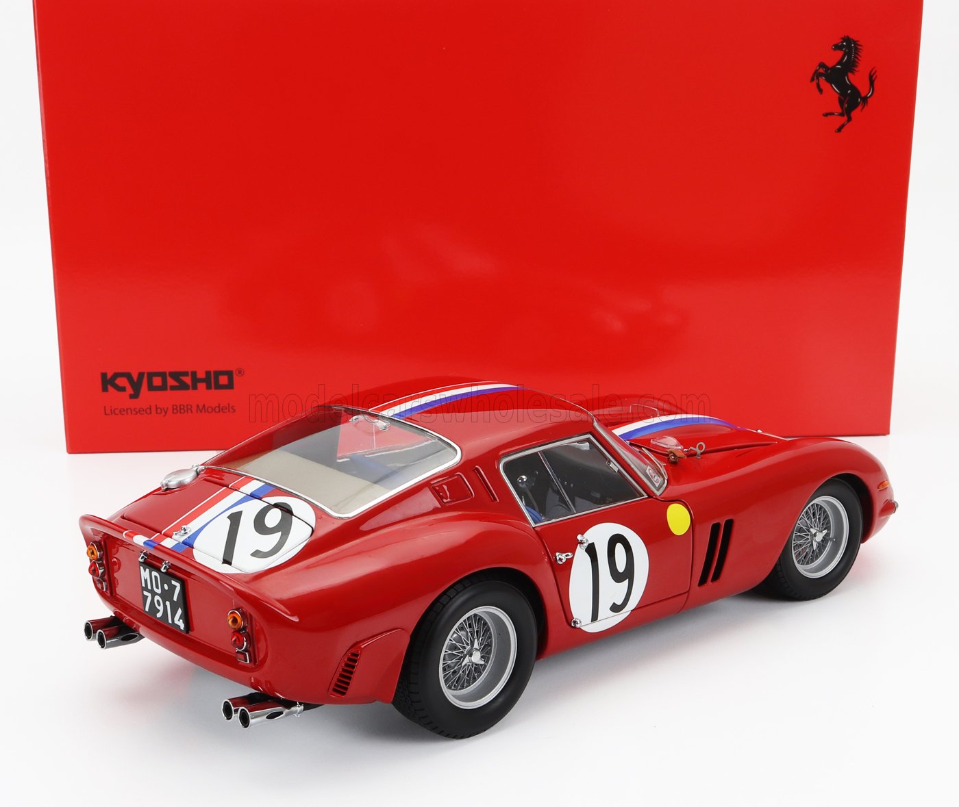 KYOSHO - FERRARI - 250 GTO 3.0L V12 COUPE TEAM PIERRE NOBLET N 19 2nd 24h LE MANS 1962 J.GUICHET - P.NOBLET
