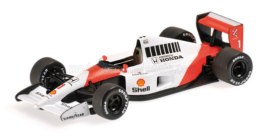 AUTOART - 1/18 - McLAREN - F1 MP4/6 HONDA N 1 WORLD CHAMPION 2nd JAPAN GP AYRTON SENNA 1991 - WITH McLAREN LOGO - RED WHITE