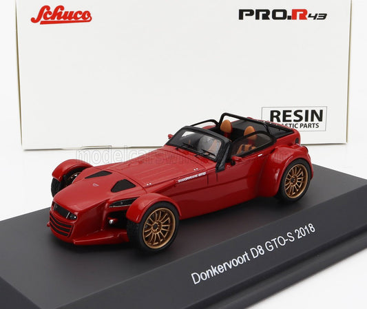 SCHUCO - 1/43 - DONKERVOORT - D8 GTO-S 2018 - RED