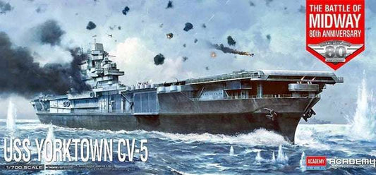 1/700 USS Yorktown CV-5 Battle of Midway 1/700 modellino da collezione 33 lacasadelmodellismo