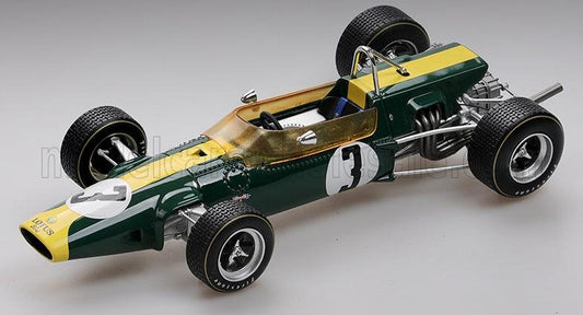TECNOMODEL - 1/18 - LOTUS - F2 48 N 3 WINNER SPAIN GP 1967 JIM CLARK - GREEN YELLOW