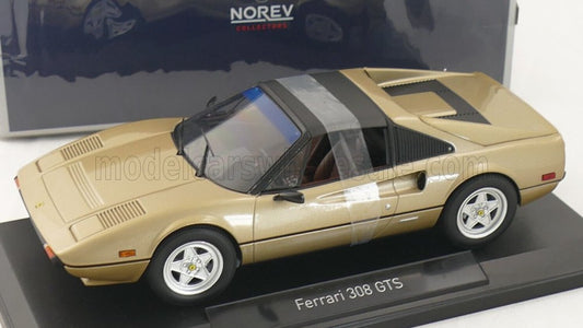 NOREV - 1/18 - FERRARI - 308 GTS 1982 - GOLD MET