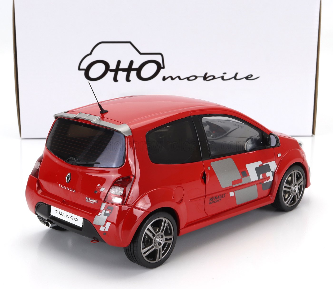 OTTO-MOBILE - 1/18 - RENAULT - TWINGO PHASE I RS 2008 - RED