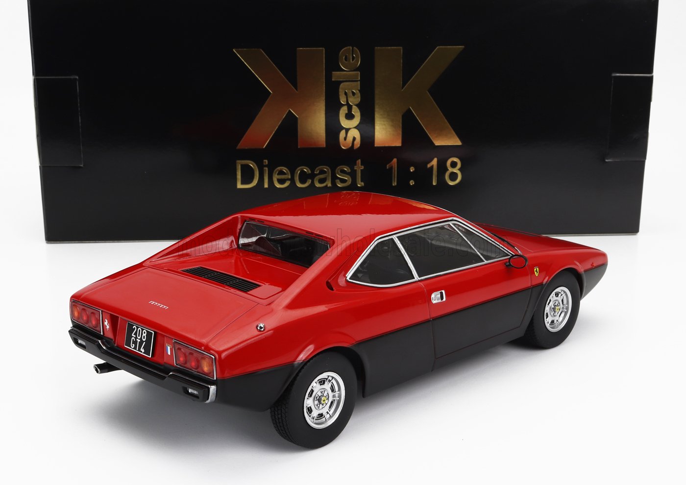 KK-SCALE - 1/18 - FERRARI - DINO 208 GT4 1975 - RED BLACK