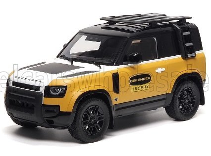 ALMOST-REAL - 1/18 - LAND ROVER - NEW DEFENDER 90 TROPHY EDITION 2023 - YELLOW WHITE BLACK