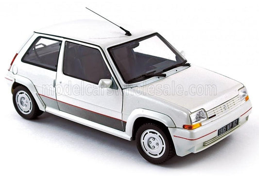NOREV - 1/18 - RENAULT - R5 SUPERCINQUE GT TURBO PHASE I 1985 - WHITE PEARL