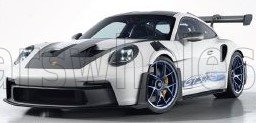 NOREV - 1/18 - PORSCHE - 911 992 GT3 RS COUPE WEISSACH PACKAGE 2022 - WHITE BLACK