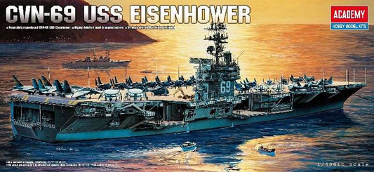 1/800 USS CVN-69 EISENHOWER 1/800 modellino da collezione 22 lacasadelmodellismo
