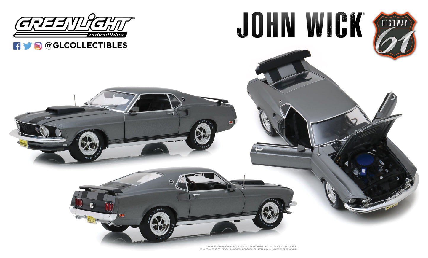Highway 61 1969 Ford Mustang BOSS 429 - John Wick (2014)
