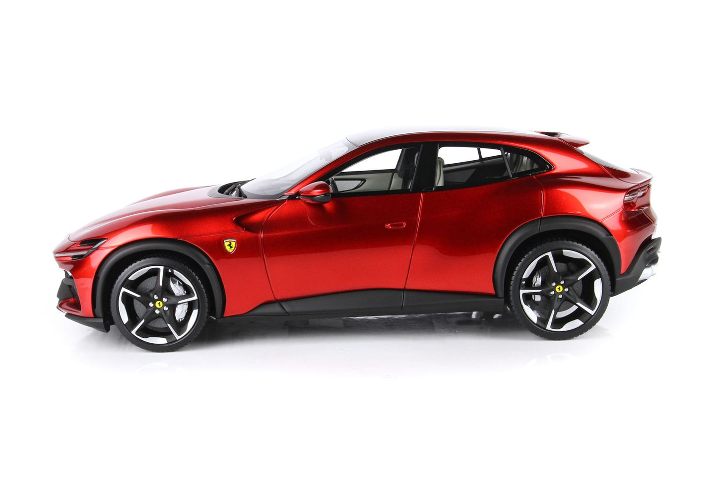BBR-MODELS - 1/18 - Ferrari Purosangue Rosso Portofino Metallizzato con Vetrinetta