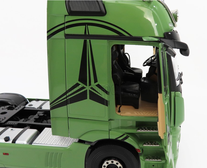 NZG - 1/18 - MERCEDES BENZ - ACTROS 2 1863 GIGASPACE 4x2 MIRRORCAM TRACTOR TRUCK 2-ASSI 2018 - OLIVE GREEN