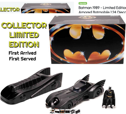 JADA  - Batman 1989 - limited edition amored batmobile 1:24 diecast model