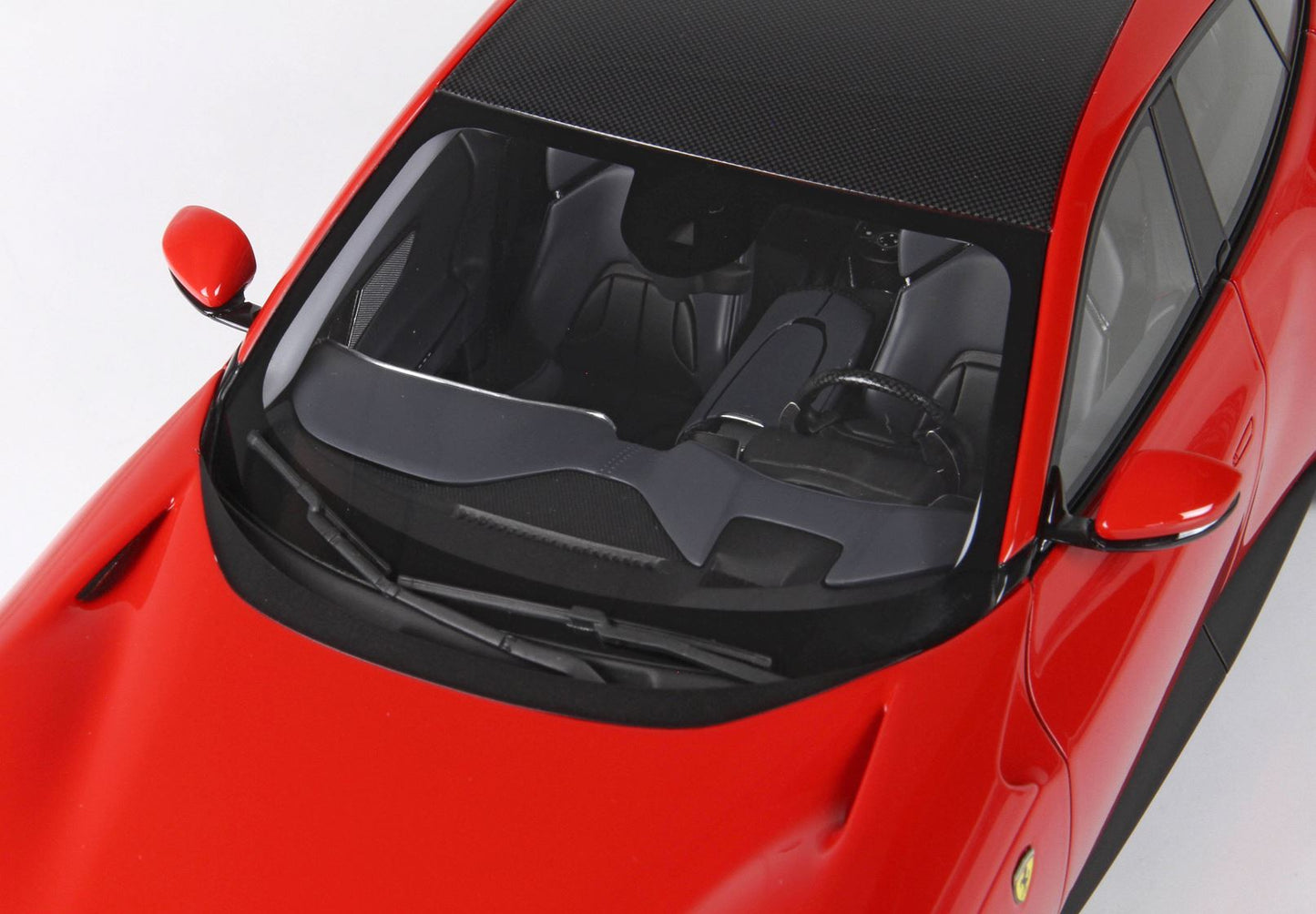 BBRModels - Ferrari Purosangue Rosso corsa 322-Tetto fibra carbonio  con vetrinetta
