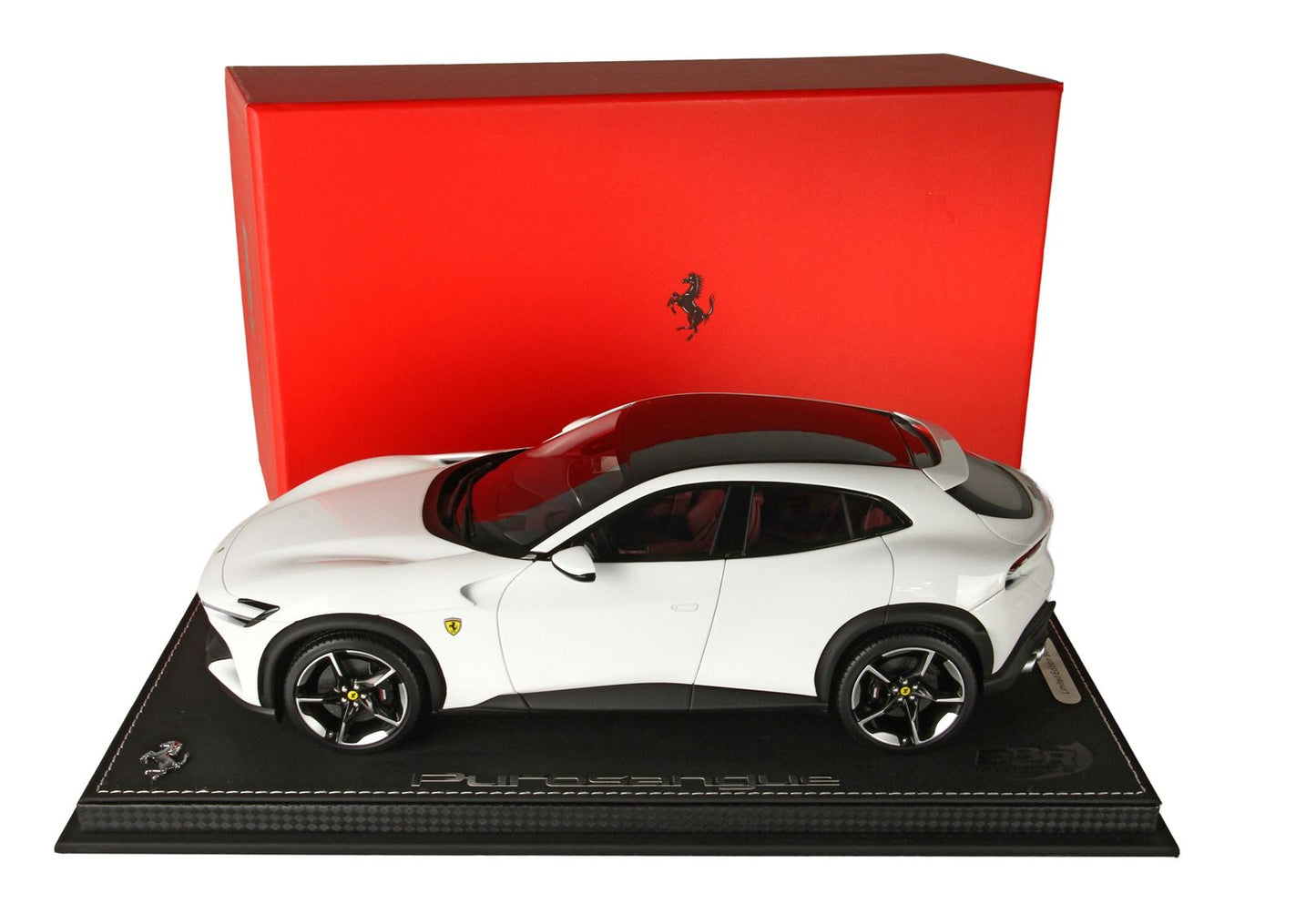 BBRModels - Ferrari Purosangue Bianco cervino metallizzato con Vetrinetta