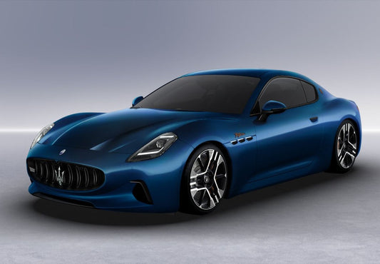 BBRModels - 1/18 Maserati Granturismo FOLGORE 2023 BLU NOBILE  con vetrinetta inclusa
