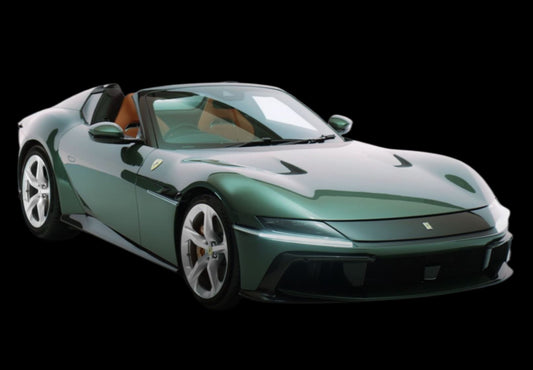 BBRModels - 1/18 Ferrari 12 Cilindri Spider Verde Toscana   con Vetrinetta