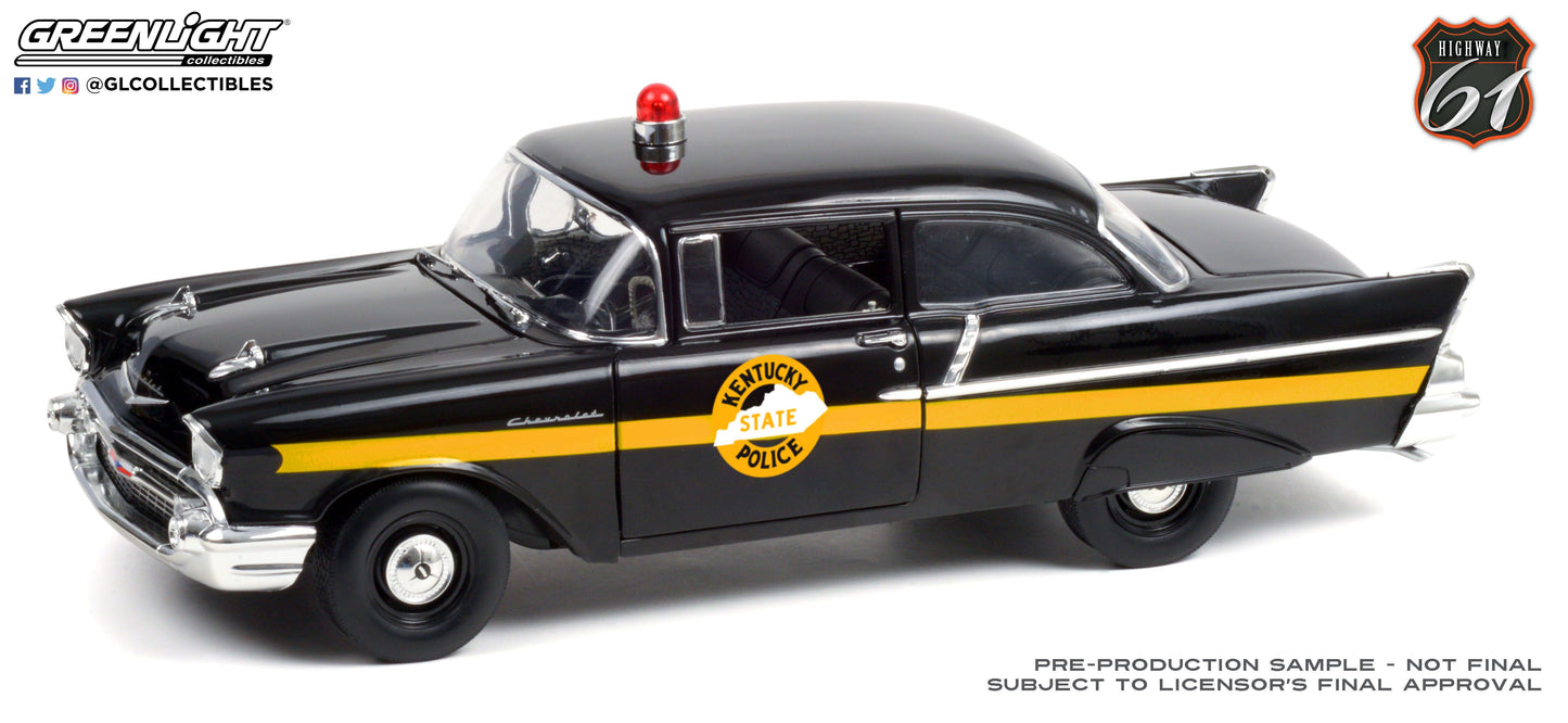 Highway 61 1957 Chevrolet 150 Sedan - Kentucky State Police 1/18