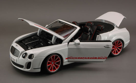 Burago BENTLEY CONTINENTAL SUPERSPORT CONVERTIBLE ISR 2010 WHITE 1:18