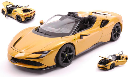 FERRARI SF90 STRADALE HYBRID SPIDER 2020 MET.GOLD 1:18