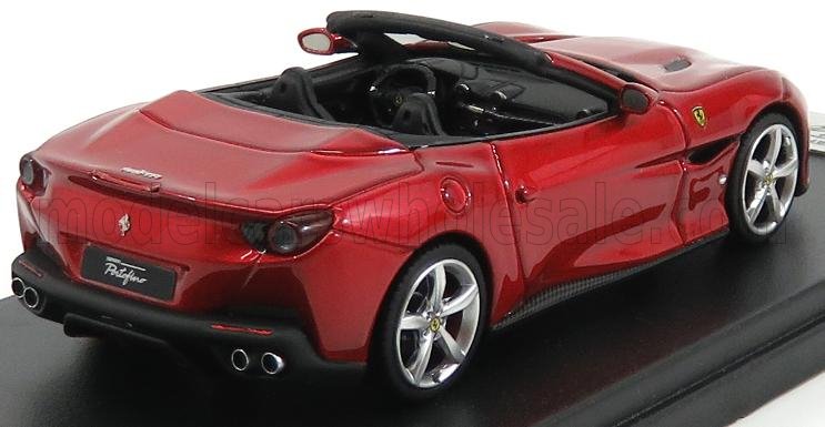 LOOKSMART - 1/43 - FERRARI - PORTOFINO CABRIOLET OPEN 2017 - ROSSO PORTOFINO - RED MET