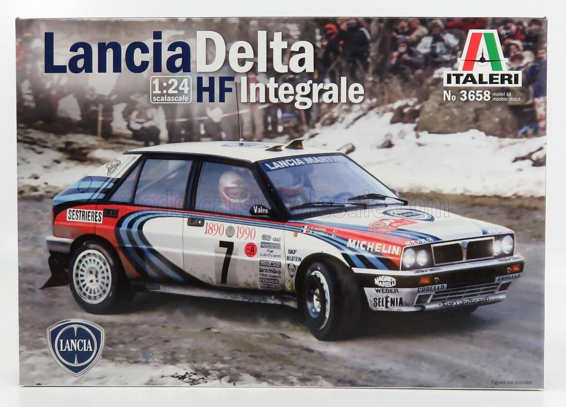 ITALERI - LANCIA - DELTA HF INTEGRALE MARTINI 16V N 1 RALLY MONTECARLO 1990 M.BIASION - T.SIVIERO + DELTA HF INTEGRALE 16V MARTINI N 7 WINNER RALLY MONTECARLO 1990 D.AURIOL - B.OCCELLI