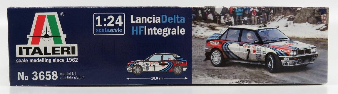 ITALERI - LANCIA - DELTA HF INTEGRALE MARTINI 16V N 1 RALLY MONTECARLO 1990 M.BIASION - T.SIVIERO + DELTA HF INTEGRALE 16V MARTINI N 7 WINNER RALLY MONTECARLO 1990 D.AURIOL - B.OCCELLI