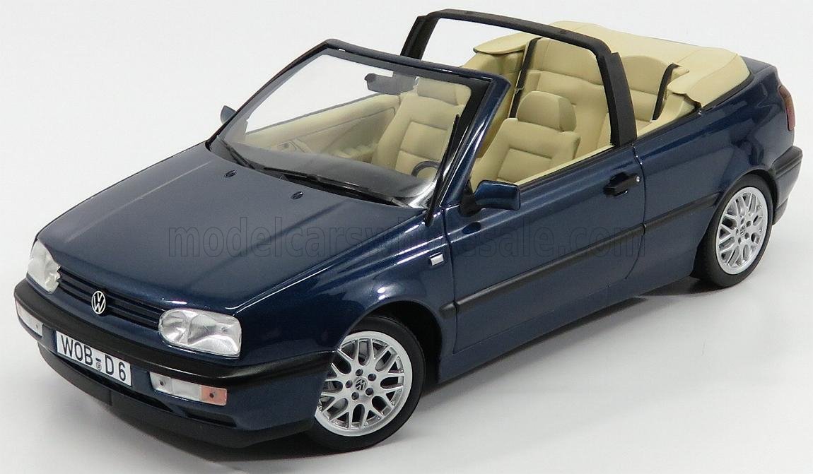 NOREV - 1/18 - VOLKSWAGEN - GOLF 3-SERIES CABRIOLET 1995 - BLUE MET