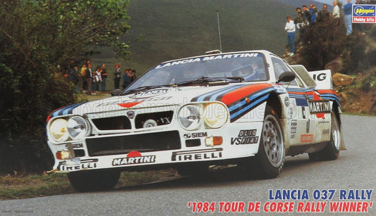 HASEGAWA - 1/24 - LANCIA - 037 TEAM MARTINI RACING N 5 WINNER RALLY TOUR DE CORSE 1984 M.ALEN - I.KIVIMAKI - /