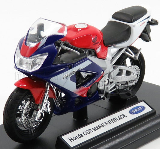 WELLY - 1/18 - HONDA - CBR 900RR FIREBLADE 1997 - RED BLUE WHITE