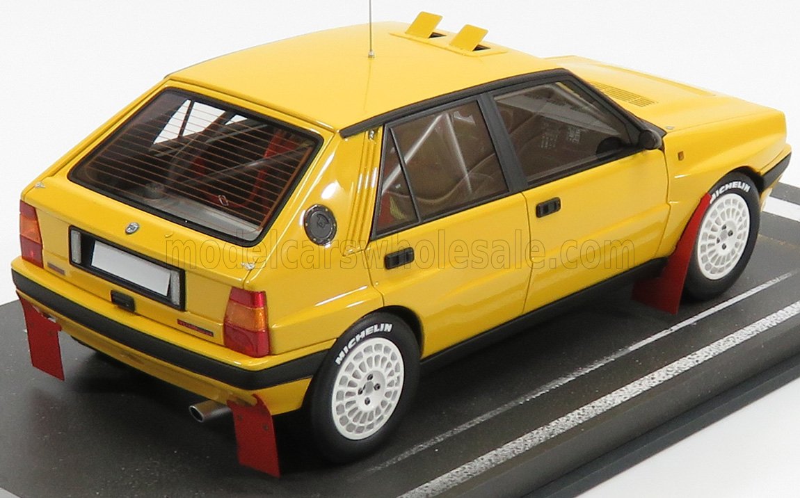 BBR-MODELS - 1/18 - LANCIA - DELTA HF INTEGRALE 16V N 0 BASE RALLY 1989 - YELLOW