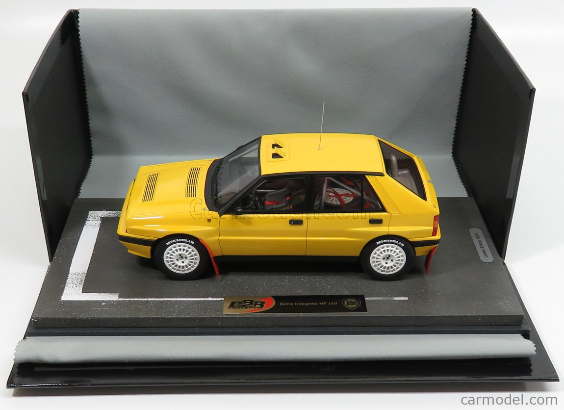 BBR-MODELS - 1/18 - LANCIA - DELTA HF INTEGRALE 16V N 0 BASE RALLY 1989 - YELLOW