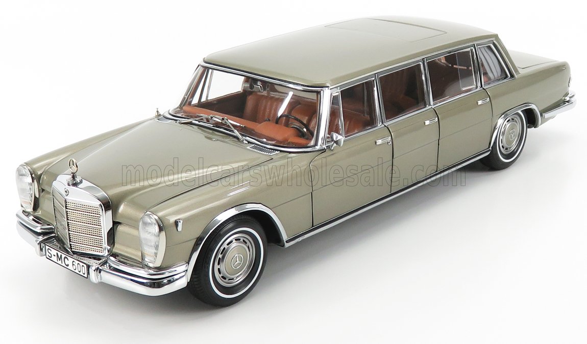 CMC - 1/18 - MERCEDES BENZ - S-CLASS 600 PULLMAN W100 - WITH SUN ROOF - 1963 - GOLD MET