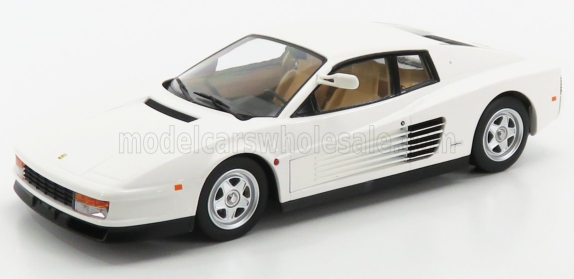 KK-SCALE - 1/18 - FERRARI - TESTAROSSA MKI USA VERSION 1984 MONODADO MONOSPECCHIO - WHITE