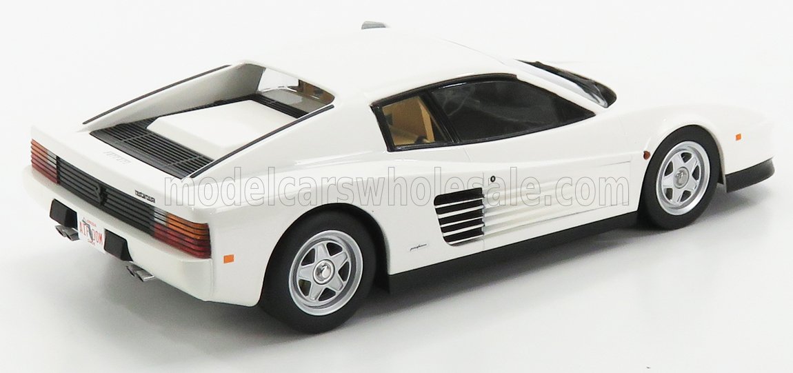 KK-SCALE - 1/18 - FERRARI - TESTAROSSA MKI USA VERSION 1984 MONODADO MONOSPECCHIO - WHITE