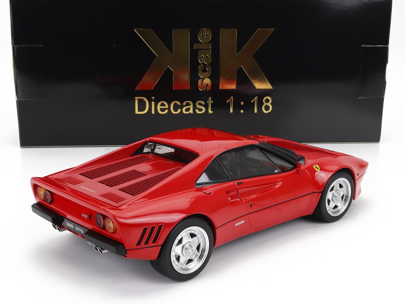 KK-SCALE - 1/18 FERRARI - 288 GTO 1984 (BLACK RED INTERIOR)