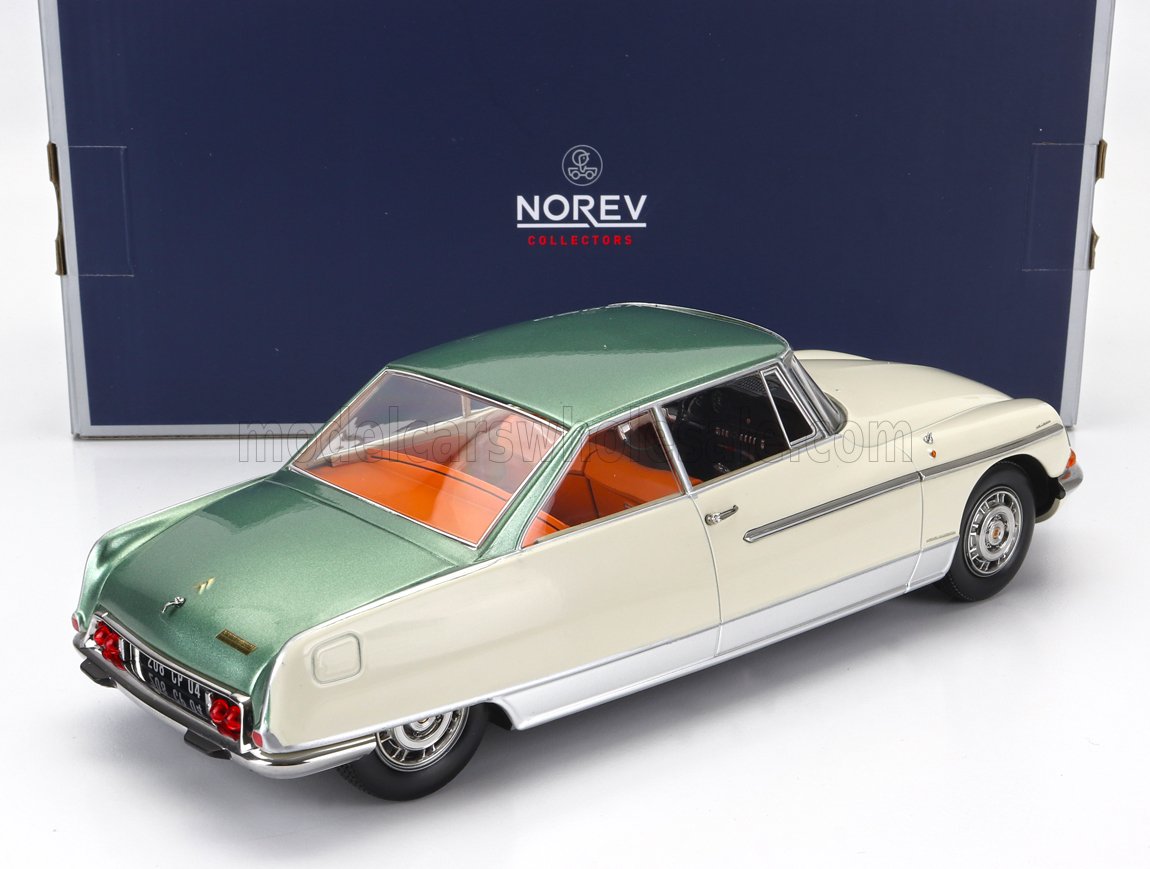 NOREV - 1/18 - CITROEN - DS21 LE LEMAN 1968 - IVORY GREEN MET