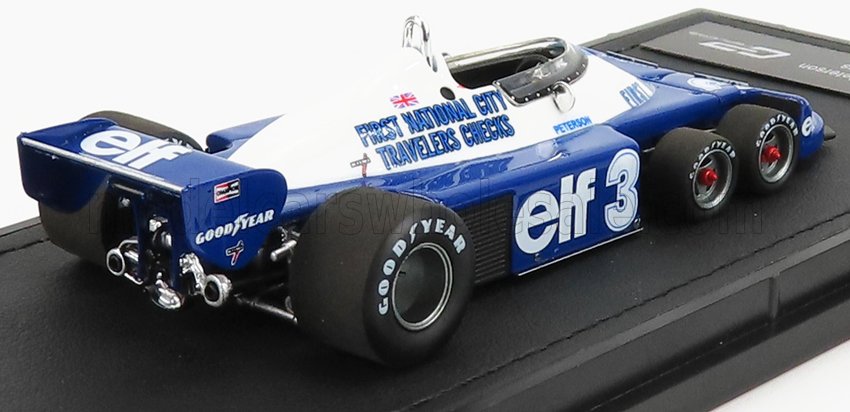 GP-REPLICAS - 1/43 - TYRRELL - F1 P34/2 ELF FORD SIX WHEELS N 3 SEASON GP 1977 R.PETERSON - BLUE WHITE