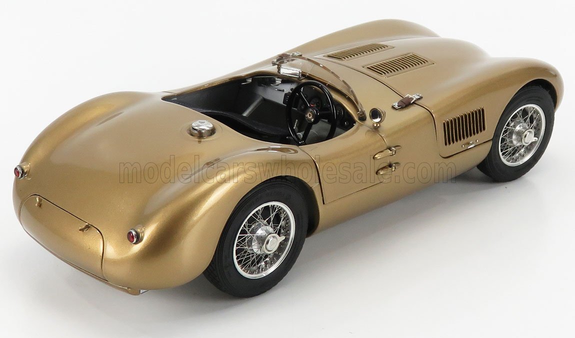 CMC - 1/18 - JAGUAR - C-TYPE SPIDER 1952 - TECHNO CLASSICA 2020 - GOLD