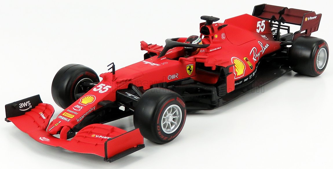 BURAGO - FERRARI - F1 SF21 TEAM SCUDERIA FERRARI MISSION WINNOW N 55 SEASON 2021 CARLOS SAINZ JR.